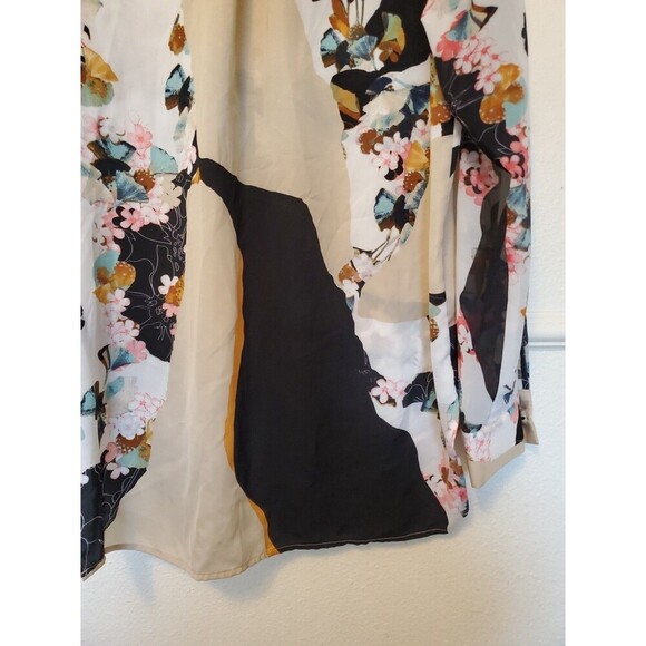 Phillip Lim 3.1 Womens Blouse Size M Floral Button-Up Long Sleeve NWOT - Picture 15 of 16